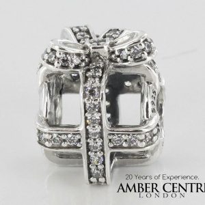 GENUINE PANDORA Unique S925 ALE-ALL WRAPPED UP SILVER CHARM-791766CZ RRP£65!!!