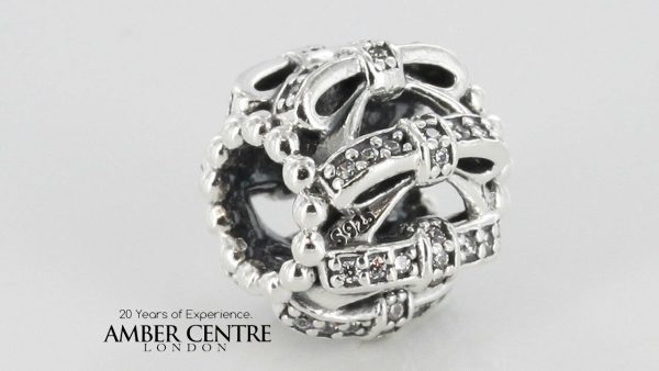 PANDORA Genuine S925 ALE-SHIMMERING SENTIMENTS OPENWORK CHARM-791779CZ RRP£50!!!