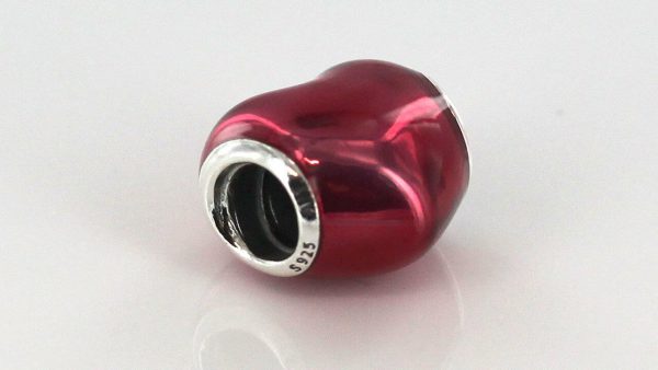 PANDORA S925 ALE Genuine Unique HEART BEAT SILVER CHARM 791814EN62 RRP£50!!!