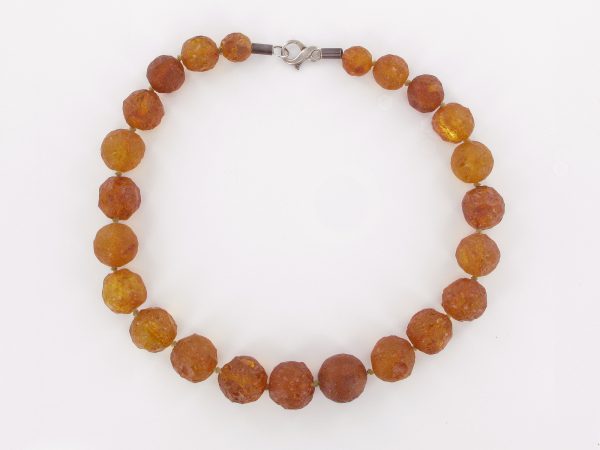 German Baltic Amber Natural Unique Bead Necklace Handmade A308 – RRP1200!!!