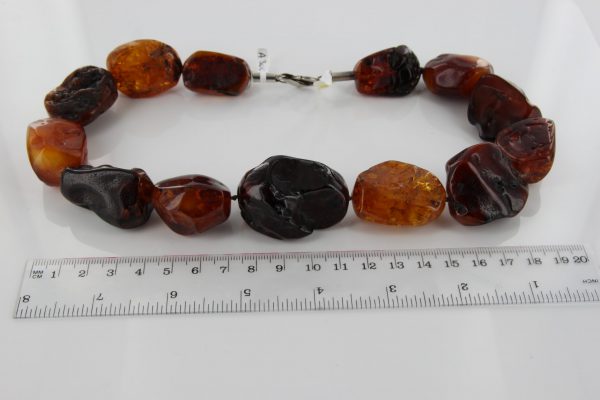 German Baltic Amber Natural Unique Bead Necklace Handmade A300 – RRP£1495!!!