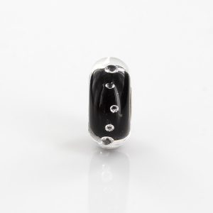 Geniune Trollbeads Handmade Murano Glass Charm The Diamond Black 81002 RRP£60!!!