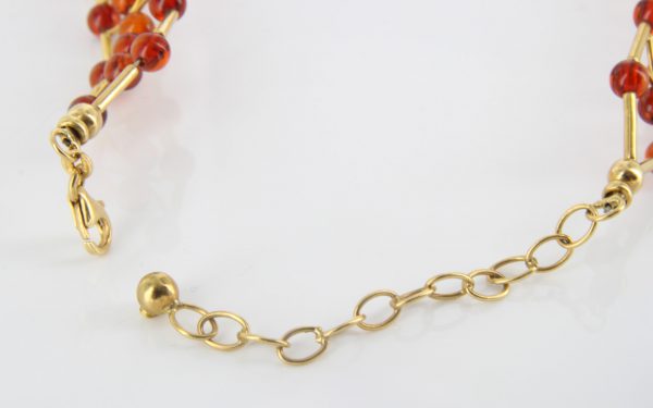 Italian Handmade German Amber Necklace/Choker in 18ct solid Gold GN0107 RRP£3000!!!