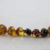 German Baltic Amber Natural Unique Bead Necklace with organic inclusions Handmade A301 RRP£3950!!!
