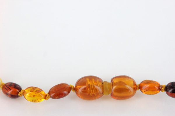 Teething Baby/Child Necklace Genuine Natural Multicoloured Baltic Amber A09238 RRP£25!!!