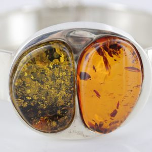 German Bangle Baltic Amber Handmade Solid 925 Sterling Silver - BAN024 - RRP£495!!!