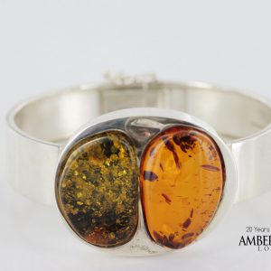 German Bangle Baltic Amber Handmade Solid 925 Sterling Silver - BAN024 - RRP£495!!!