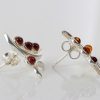 Unusual German Baltic Amber Stud Earrings 925 Silver ST0030 RRP£28!!!
