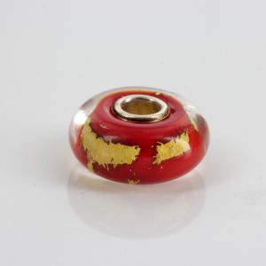 Genuine Trollbeads Handmade Root Chakra Charm contains 22ct gold 62001 RRP£40!!!