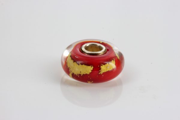 Genuine Trollbeads Handmade Root Chakra Charm contains 22ct gold 62001 RRP£40!!!