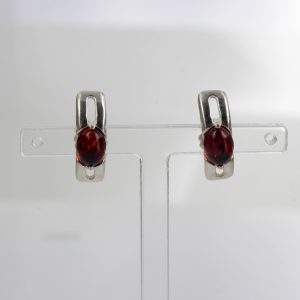 Italian Style German Baltic Amber Handmade Stud Earrings 925 Silver ST0042 RRP£ 20!!!