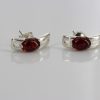 Italian Style German Baltic Amber Handmade Stud Earrings 925 Silver ST0042 RRP£ 20!!!