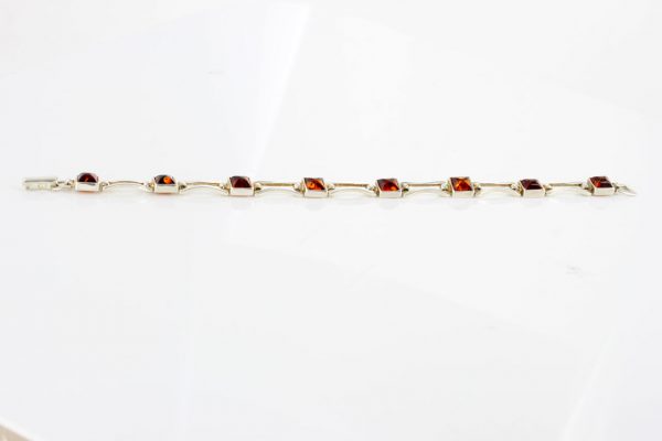 Italian Made Elegant Baltic Amber Elegant Bracelet in 925 Sterling Silver BR146 RRRP£130!!!