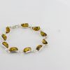 Italian Style German Baltic Amber Elegant Bracelet 925 Silver BR187G RRP£110!!!