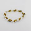 Italian Style German Baltic Amber Elegant Bracelet 925 Silver BR187G RRP£110!!!