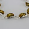 Italian Style German Baltic Amber Elegant Bracelet 925 Silver BR187G RRP£110!!!