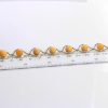 Antique Butterscotch German Baltic Amber Set includes Necklace/Earrings/Bracelet 925 Sterling Silver SET26 RRP£990!!!