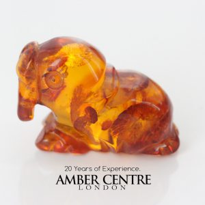 Exquisitely Handcrafted Genuine Baltic Amber Walrus Carving CAR0079 RRP 50!!!