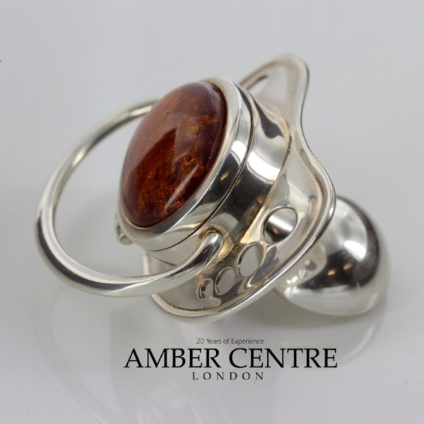 German Mother's Treasure Box/Dummy 925 Silver Baltic Amber CAR0109 RRP£395!!!