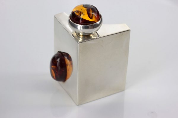 Italian Made Perfume Bottle German Baltic Amber in 925 Silver CAR0116 RRP£595!!!