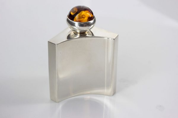 Italian Made Perfume Bottle German Baltic Amber in 925 Silver CAR0116 RRP£595!!!