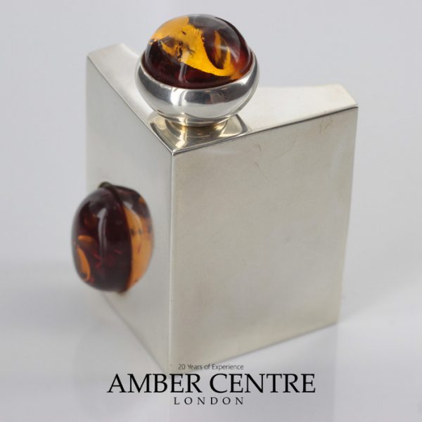 Italian Made Perfume Bottle German Baltic Amber in 925 Silver CAR0116 RRP£595!!!