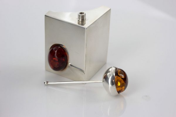 Italian Made Perfume Bottle German Baltic Amber in 925 Silver CAR0116 RRP£595!!!