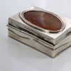 German Antique Trinket Box with Baltic Amber 925 Silver CAR0118 RRP£1000!!!