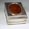 German Antique Trinket Box with Baltic Amber 925 Silver CAR0118 RRP£1000!!!