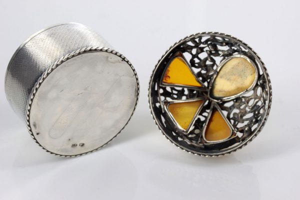 German Treasure Box German Baltic Amber Pieces in 925 Silver CAR0120 RRP£495!!!