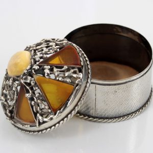 German Treasure Box German Baltic Amber Pieces in 925 Silver CAR0120 RRP£495!!!