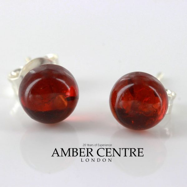 Italian Style German Classic Baltic Amber Stud Earrings ST0122 RRP£12!!!