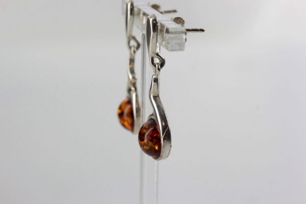 Drop Earrings Italian Style German Baltic Amber 925 Silver E0067 RRP£40!!