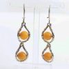 Antique Butterscotch German Baltic Amber Set includes Necklace/Earrings/Bracelet 925 Sterling Silver SET26 RRP£990!!!