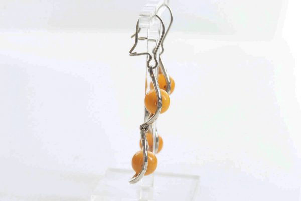 Antique Butterscotch German Baltic Amber Set includes Necklace/Earrings/Bracelet 925 Sterling Silver SET26 RRP£990!!!