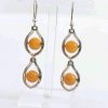 Antique Butterscotch German Baltic Amber Set includes Necklace/Earrings/Bracelet 925 Sterling Silver SET26 RRP£990!!!