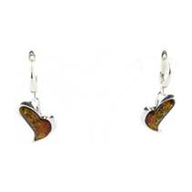 GERMAN BALTIC AMBER HANDMADE ELEGANT EARRINGS IN 925 SILVER E0035 RRP£60!!!