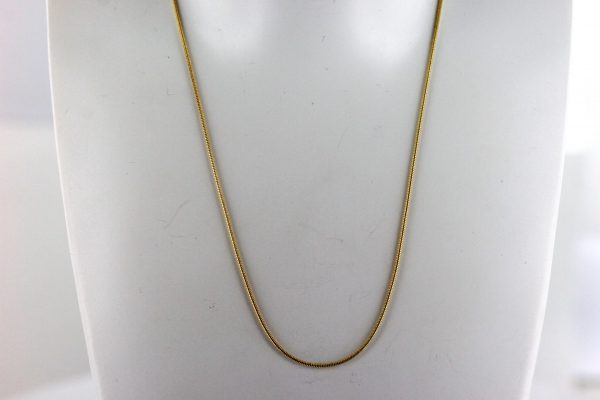 Classic Italian Made Fine Snake Chain 9ct solid Gold 16 Inch 0.7mm - GCH002 RRP£175!!