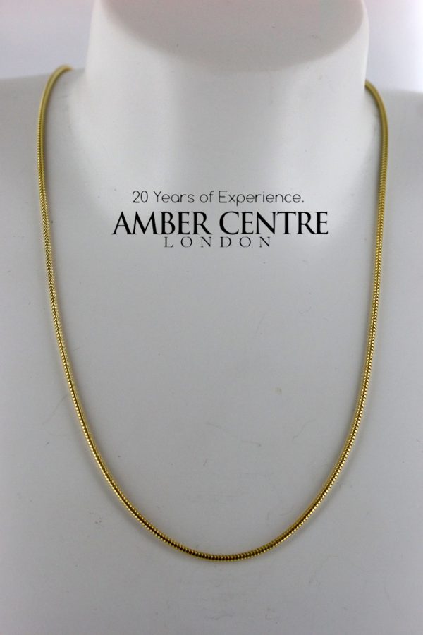 Italian Made Real Classic Snake Chain 14ct solid Gold 16 Inch 1.2mm-GCH003 RRP £395!!