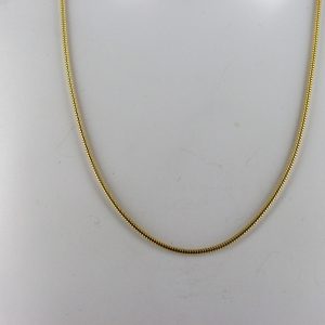 Italian Made Real Classic Snake Chain 14ct solid Gold 16 Inch 1.2mm-GCH003 RRP £395!!