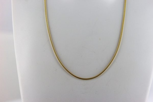 Italian Made Real Classic Snake Chain 14ct solid Gold 16 Inch 1.2mm-GCH003 RRP £395!!