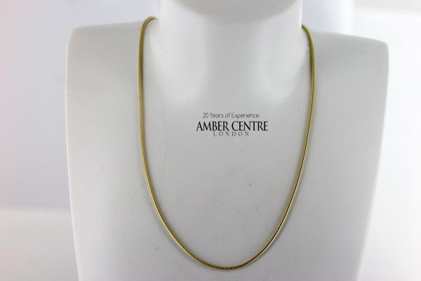 Classic Italian Made Real Snake 9ct solid Gold Chain-16"-1.2mm - GCH005 RRP£325!!!