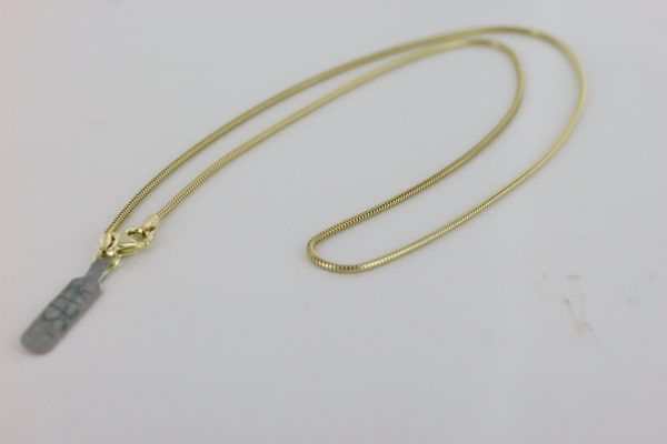 Classic Italian Made Real Snake 9ct solid Gold Chain-16"-1.2mm - GCH005 RRP£325!!!