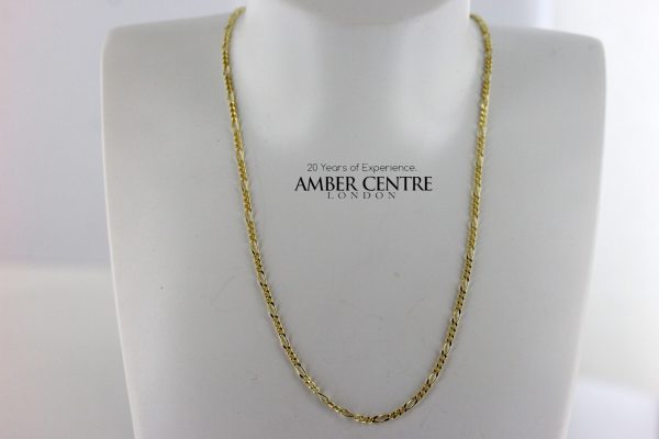 Italian Made Elegant Figaro Chain 9ct solid Gold 18 Inch /45 cm GCH009 RRP£250!!!