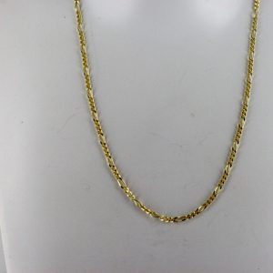 Italian Made Elegant Figaro Chain 9ct solid Gold 18 Inch /45 cm GCH009 RRP£250!!!