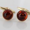 Italian Handmade Cufflinks German Baltic Amber In Solid 9ct solid Gold GF002 RRP£395!!!