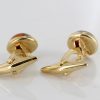 Italian Handmade Cufflinks German Baltic Amber In Solid 9ct solid Gold GF002 RRP£395!!!