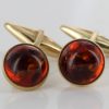 Italian Handmade Cufflinks German Baltic Amber In Solid 9ct solid Gold GF002 RRP£395!!!