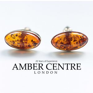 Italian Handmade German Baltic Amber Cufflinks In Solid 9ct Gold GF0035 RRP£575!!!