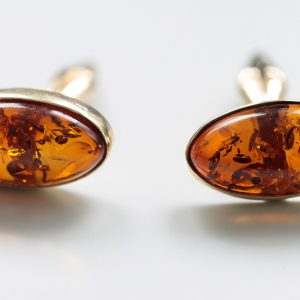 Italian Handmade German Baltic Amber Cufflinks In Solid 9ct Gold GF0035 RRP£575!!!